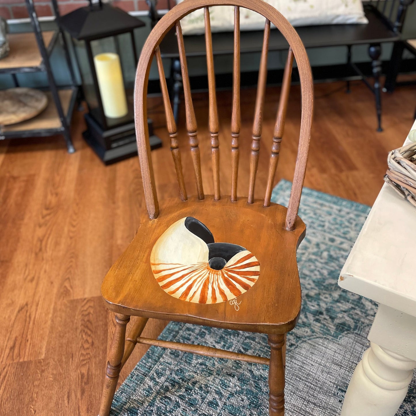 Shell Hand painted Chair