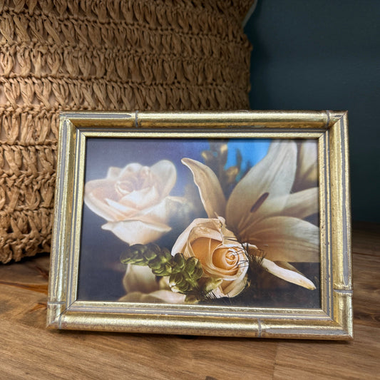 Small Vintage Bouquet - Gold Frame