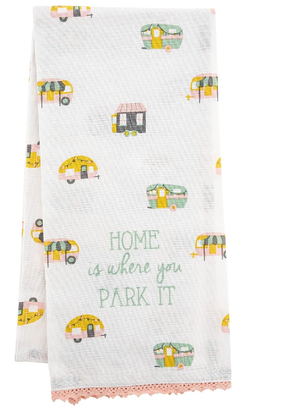 Home is where you park it - tea towel