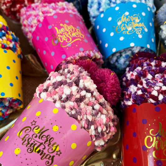 "Merry Christmas" Cozy Cupcake Socks