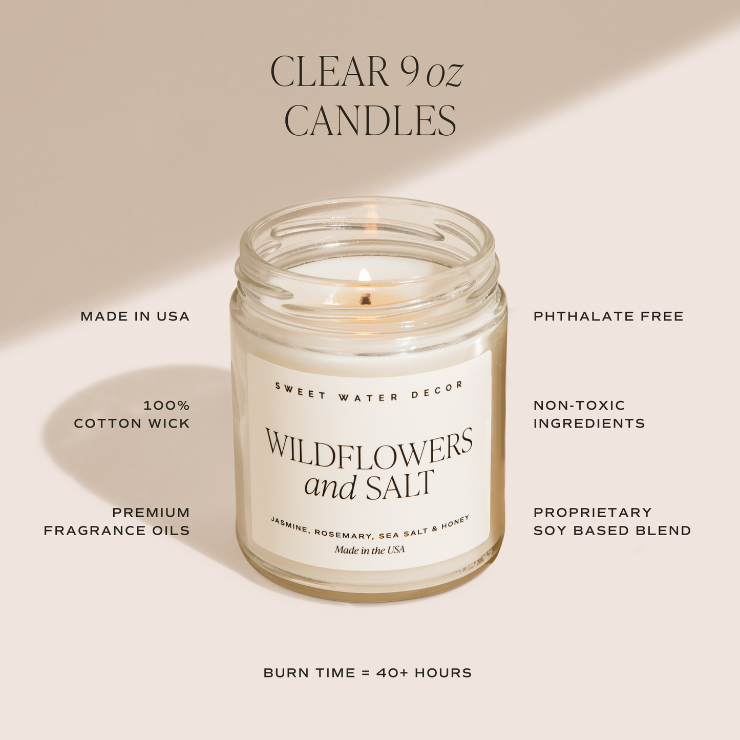 Lavender and Sage 9 oz Soy Candle