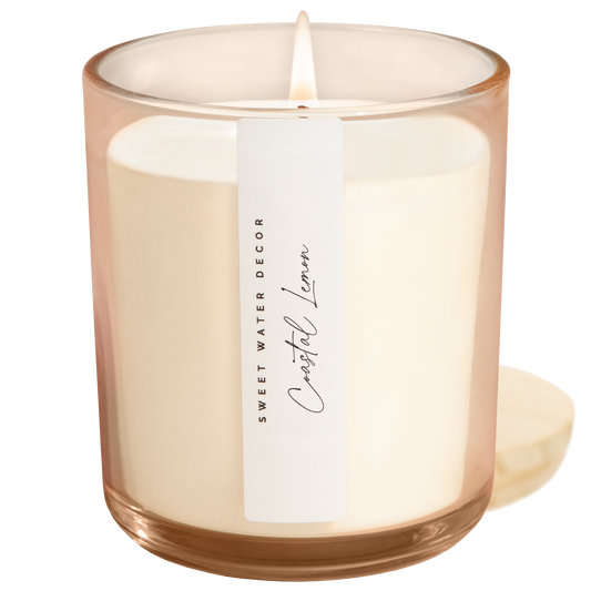 *NEW* Coastal Lemon 12 oz Candle - Home Decor and Gifts