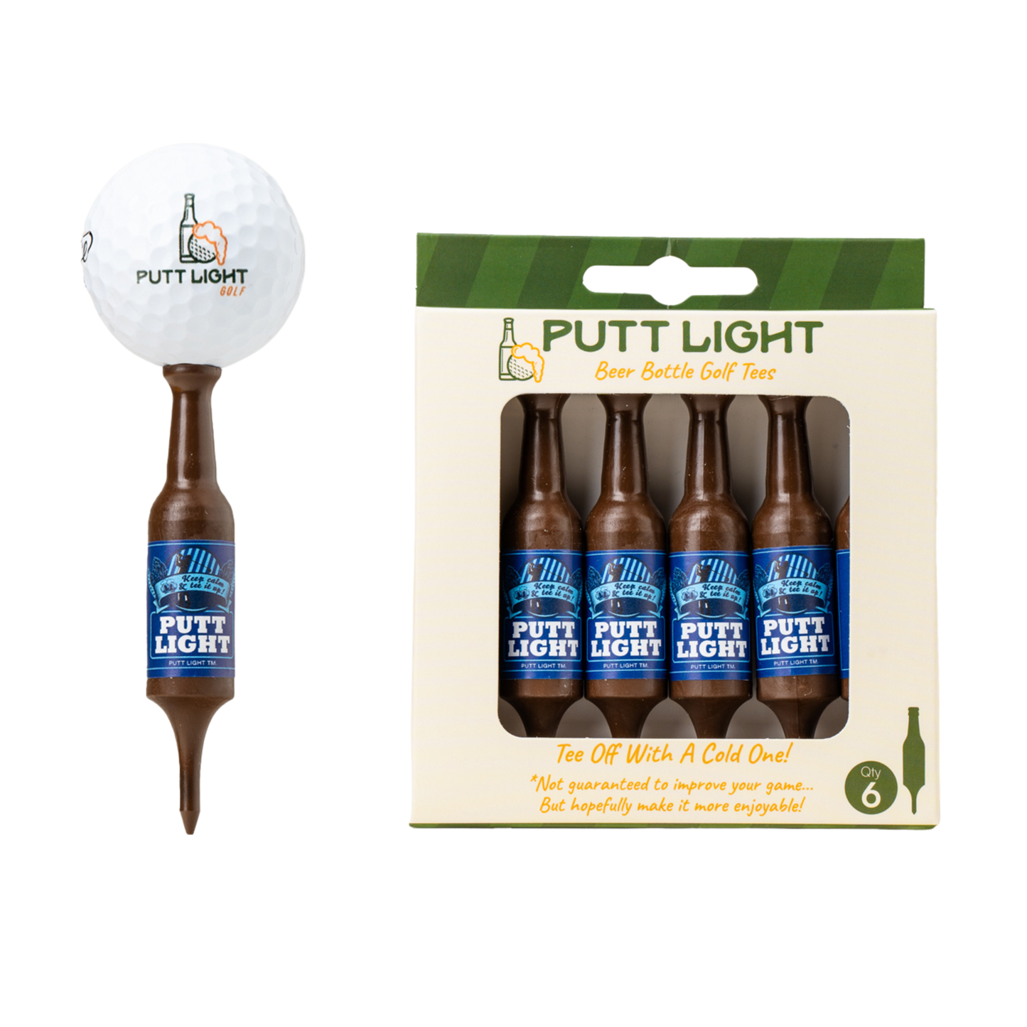 Beer Bottle Golf Tees: Putt Light