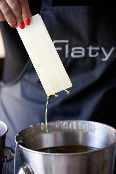 Flat Handmade Candle - Happy Birthday Layered Cake
