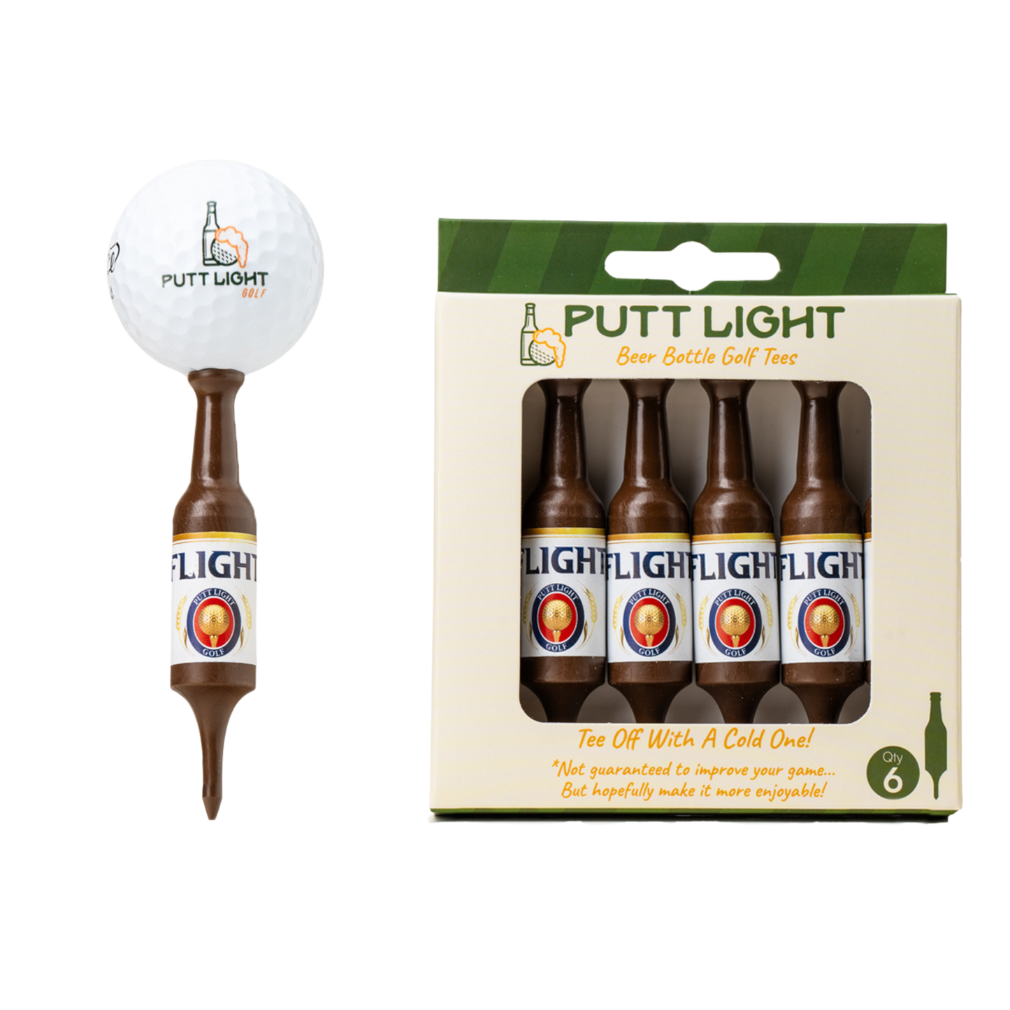 Beer Bottle Golf Tees: Putt Light