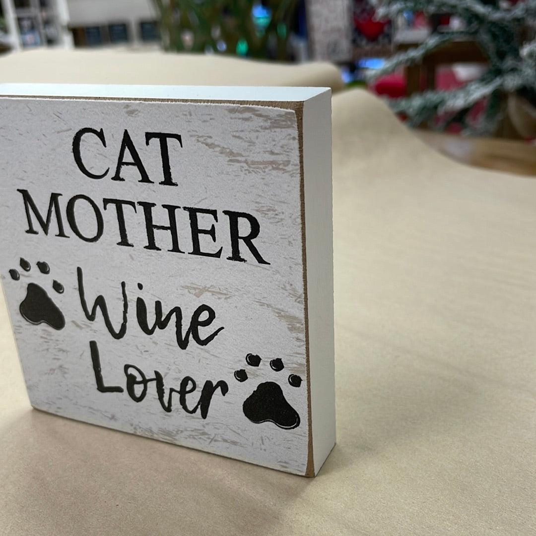 Cat Mother Wine Lover