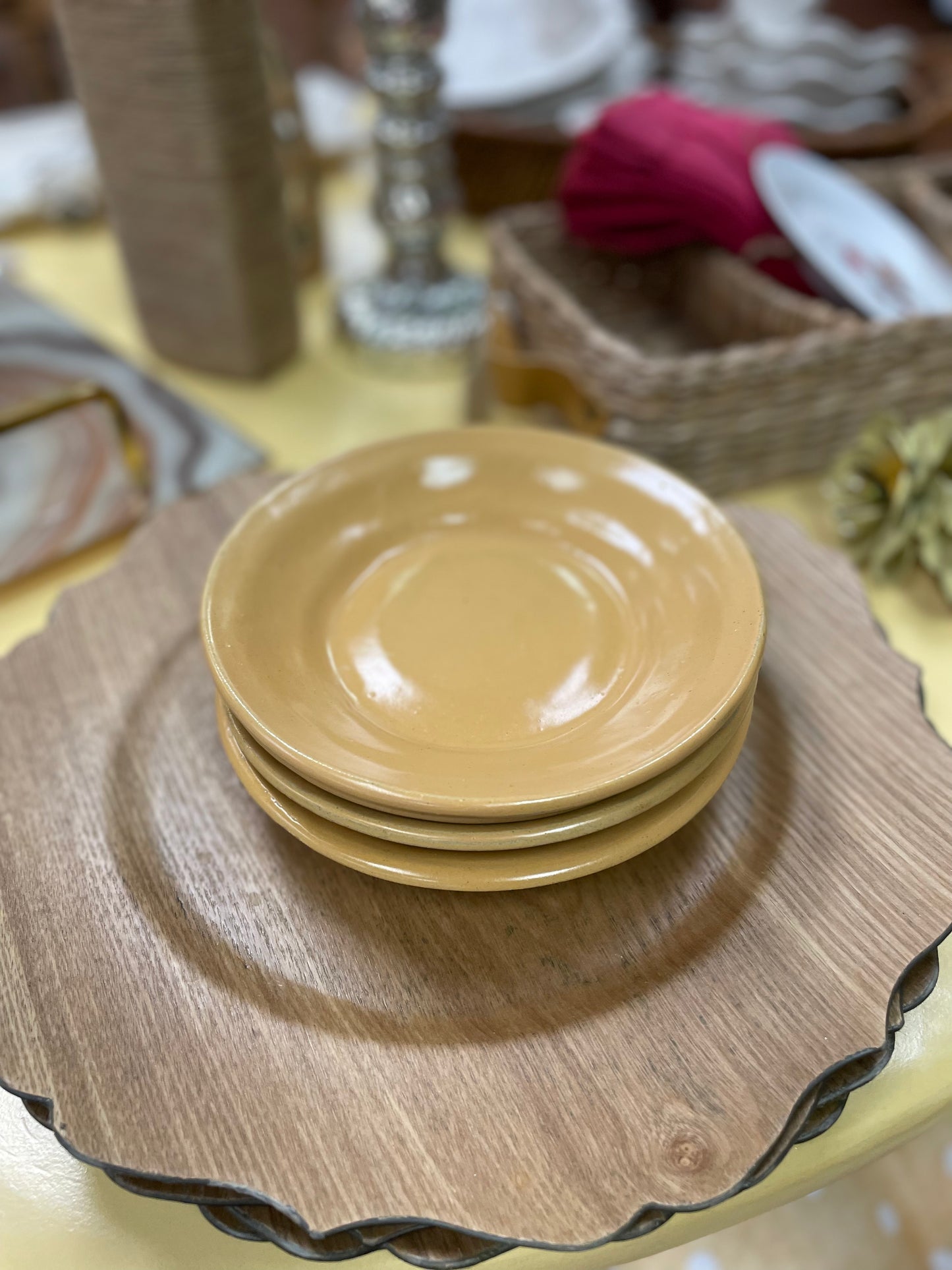 Set of 4 Vintage Ironstone Plates