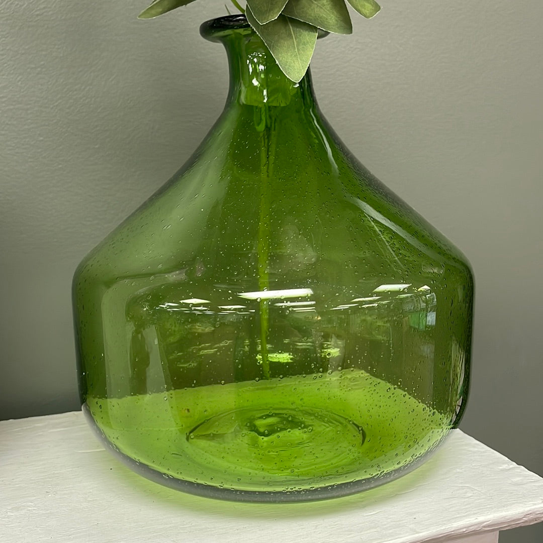 Green Bubble Vase