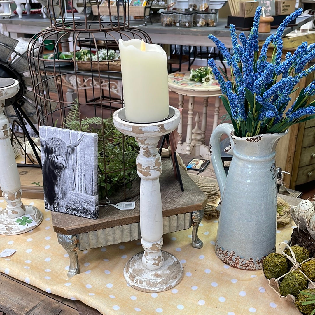 Distressed Candleholder