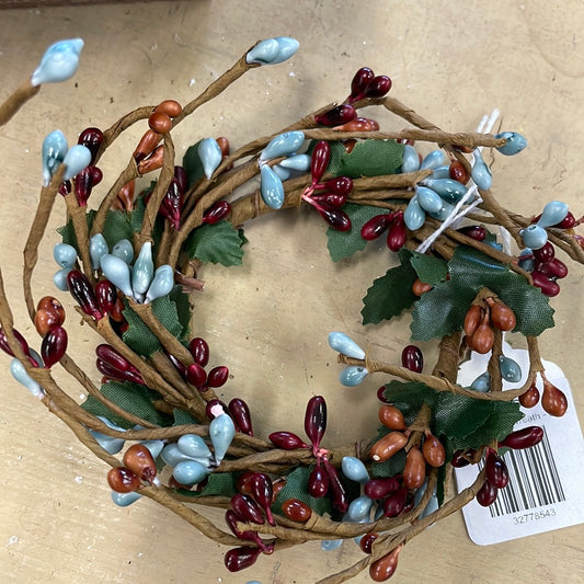 Beaded Small Wreath - Blue