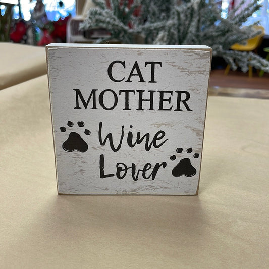 Cat Mother Wine Lover