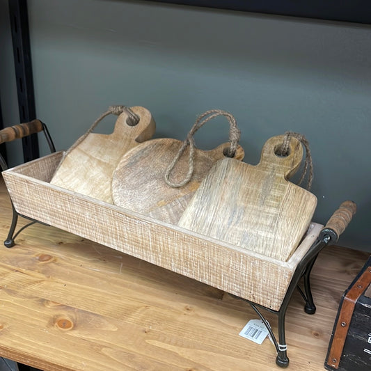 Wood trough with Handles