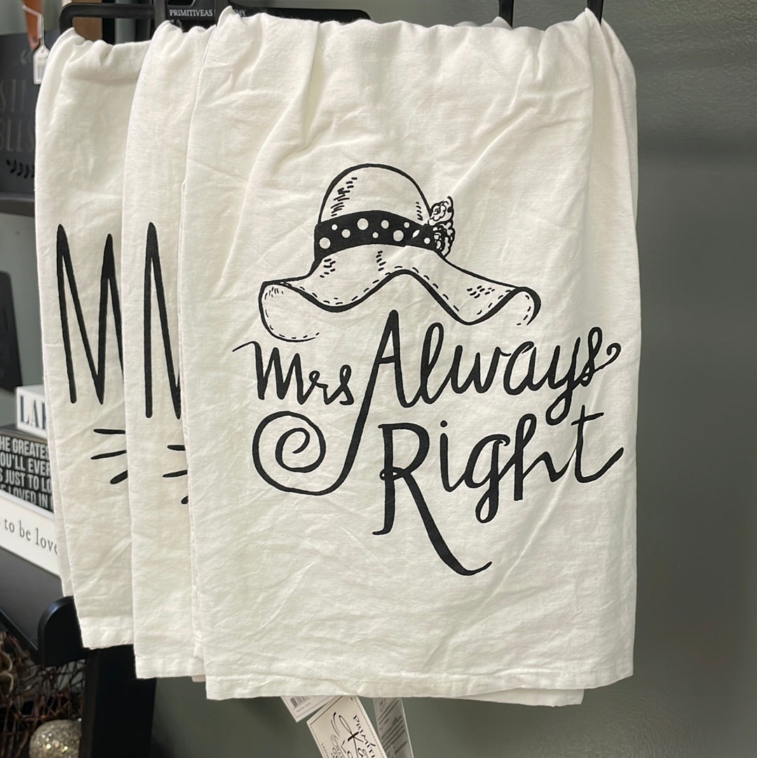 Mr Right - Mrs Always Right