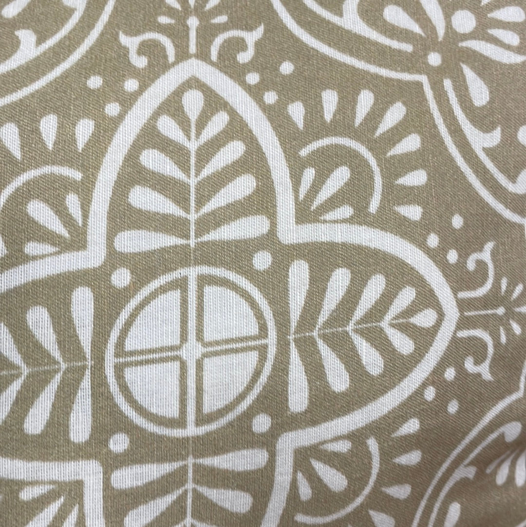 Green/White Patterned Pillow (removal cover)
