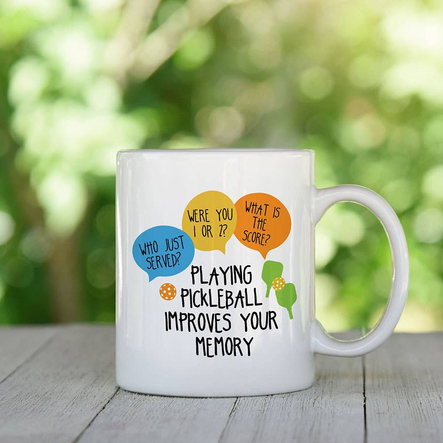 Pickleball Improves Memory Coffee Cup