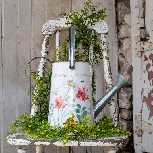 Decorative Watering Can - Welcome To My Garden